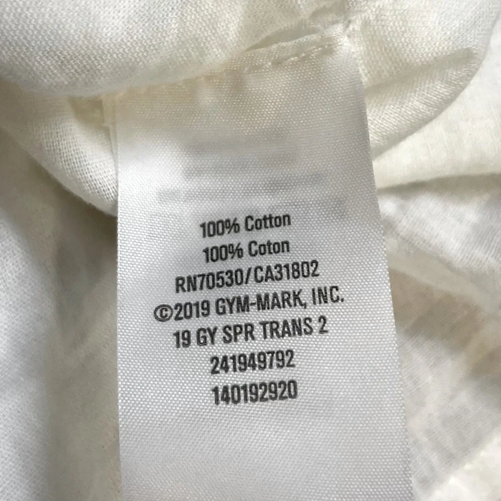 GYMBOREE Cream White Cap Ruffle Sleeves Babydoll Top Girls Large 10 12